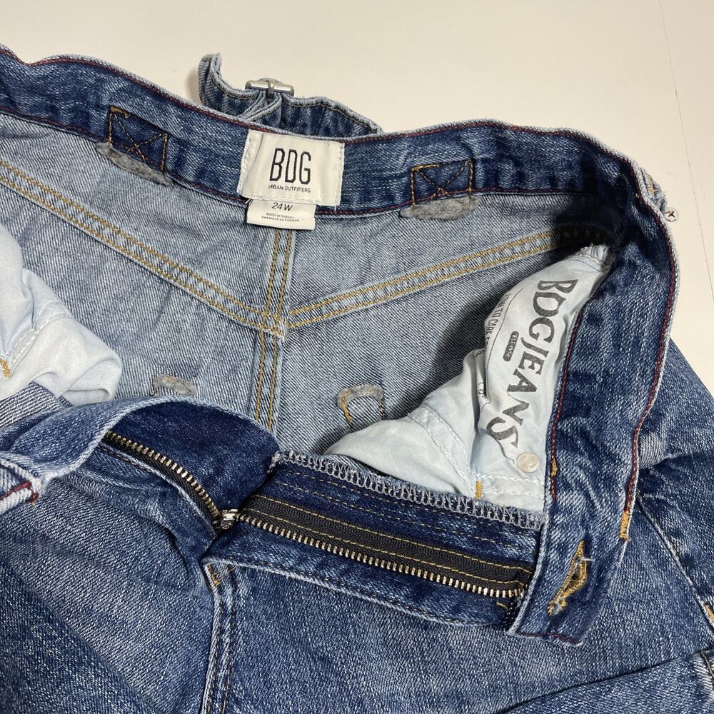 BDG Urban Outfitters High Rise Baggy Jeans Women's Size 24 Blue Light Wash - Picture 12 of 16
